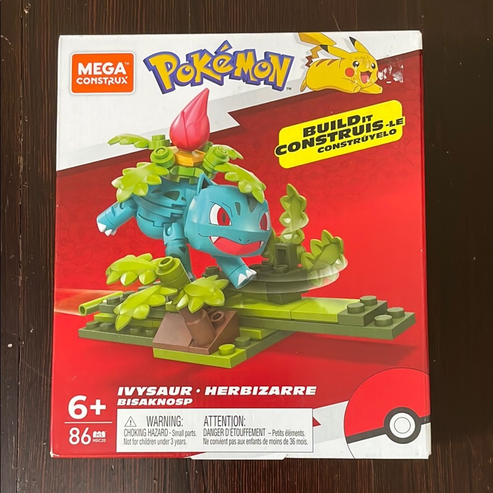 New In Box Mega Construx Pokémon Ivysaur Building Set 86 Pieces - Picture 3 of 6